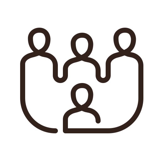 Cartoon group of people