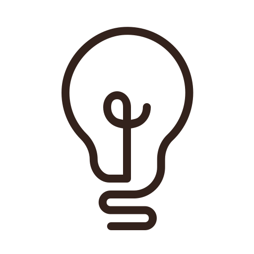 Cartoon light bulb