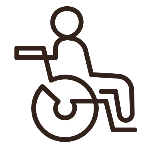 Cartoon wheelchair